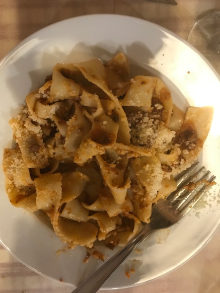 Pappardelle with Wild Boar Sauce at da Mario by Lisa Vogele